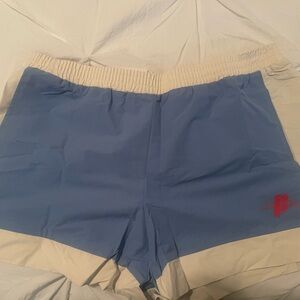 Prince Athletic Shorts Blue and Cream